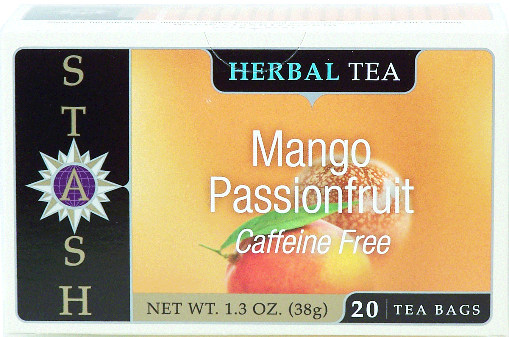 Stash  mango passionfruit herbal tea, caffeine free, 20-tea bags Full-Size Picture